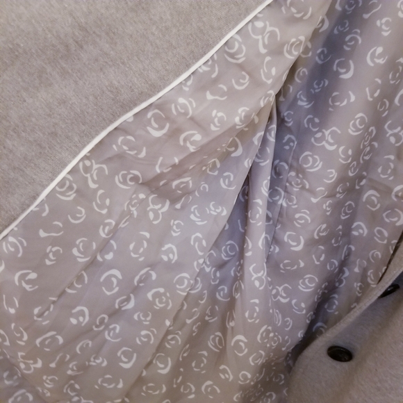 Original Nicole Miller Tan Taupe Cotton Blazer Jacket Coat - Picture 4 of 6